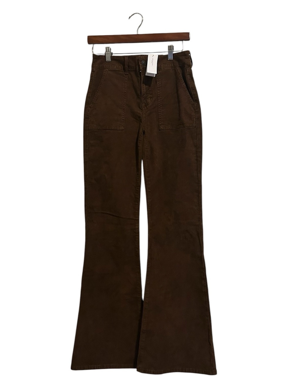 American Eagle Outfitters Dark Brown Flare Corduroy Jeans